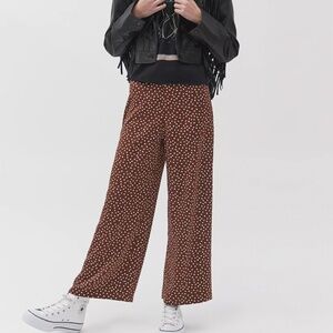 NWT UO Olympia Satin Wide Leg Pant XS